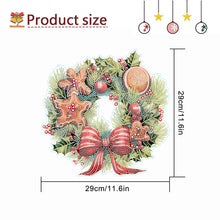 Load image into Gallery viewer, Christmas Special Shaped Diamond Painting Hanging Wreath (Biscuits and Flowers)
