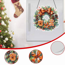 Load image into Gallery viewer, Christmas Special Shaped Diamond Painting Hanging Wreath (Biscuit Wreath)
