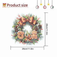 Load image into Gallery viewer, Christmas Special Shaped Diamond Painting Hanging Wreath (Biscuit Wreath)
