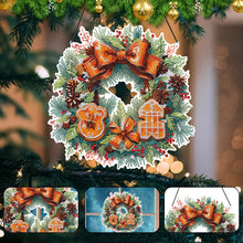 Load image into Gallery viewer, Christmas Special Shaped Diamond Painting Hanging Wreath (Biscuit Wreath)
