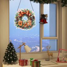 Load image into Gallery viewer, Christmas Special Shaped Diamond Painting Hanging Wreath (Biscuit Wreath)
