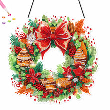 Load image into Gallery viewer, Christmas Special Shaped Diamond Painting Hanging Wreath (Christmas Biscuits)
