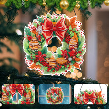 Load image into Gallery viewer, Christmas Special Shaped Diamond Painting Hanging Wreath (Christmas Biscuits)
