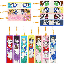 Load image into Gallery viewer, 14 PCS Diamond Painting Bookmarks for Reading Lover(Pretty Guardian Sailor Moon)
