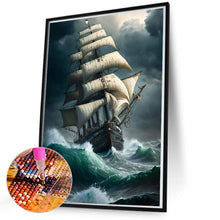 Load image into Gallery viewer, Sea Sailing Boat 50*70CM (canvas) Full Square Drill Diamond Painting
