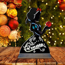 Load image into Gallery viewer, Wooden DIY Diamond Painting Tabletop Ornaments Kit (Snow White Silhouette)
