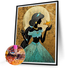 Load image into Gallery viewer, Princess Jasmine Silhouette 40*50CM (canvas) Full Round Drill Diamond Painting
