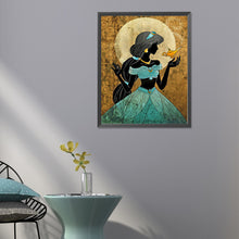 Load image into Gallery viewer, Princess Jasmine Silhouette 40*50CM (canvas) Full Round Drill Diamond Painting
