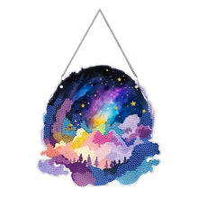 Load image into Gallery viewer, Colourful Clouds Starry Sky Single-Sided Diamond Painting Hanging Pendant (#2)
