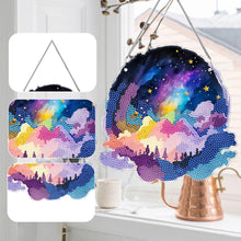 Load image into Gallery viewer, Colourful Clouds Starry Sky Single-Sided Diamond Painting Hanging Pendant (#2)

