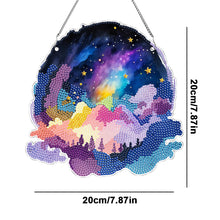 Load image into Gallery viewer, Colourful Clouds Starry Sky Single-Sided Diamond Painting Hanging Pendant (#2)
