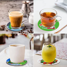 Load image into Gallery viewer, 8 PCS Wooden Diamond Painting Coasters Kits with Holder for Adult Kid (Grinch)
