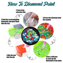 Load image into Gallery viewer, 8 PCS Wooden Diamond Painting Coasters Kits with Holder for Adult Kid (Grinch)
