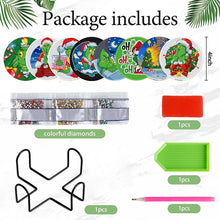 Load image into Gallery viewer, 8 PCS Wooden Diamond Painting Coasters Kits with Holder for Adult Kid (Grinch)
