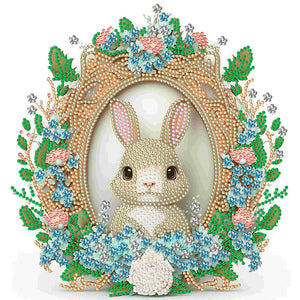 Garland Rabbit 30*30CM (canvas) Partial Special-Shaped Drill Diamond Painting