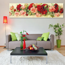 Load image into Gallery viewer, Rose 90x30cm(canvas) partial round drill diamond painting
