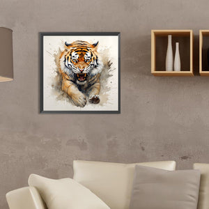 Tiger 35*35CM (canvas) Full Round Drill Diamond Painting