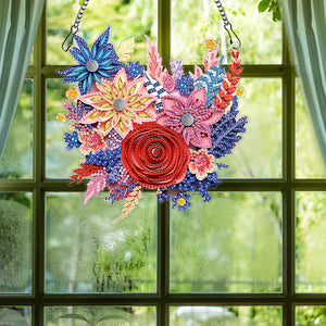 Special Shaped Diamond Painting Wreath Ornament for Home Window Door Decor (#1)