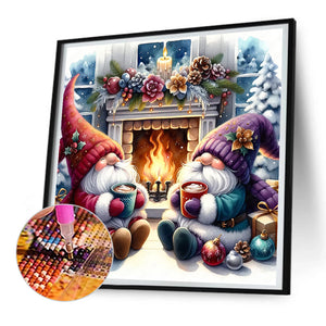 Goblin At The Hearth 30*30CM (canvas) Full Round Drill Diamond Painting