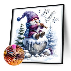 Goblin Plays The Flute 30*30CM (canvas) Full Round Drill Diamond Painting