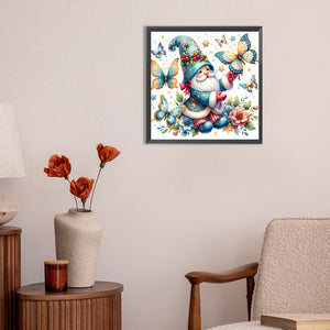 Goblin And Butterfly 30*30CM (canvas) Full Round Drill Diamond Painting