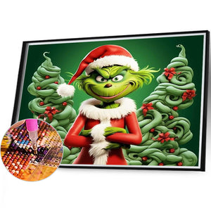 Christmas Goblin 40*30CM (canvas) Full Round Drill Diamond Painting