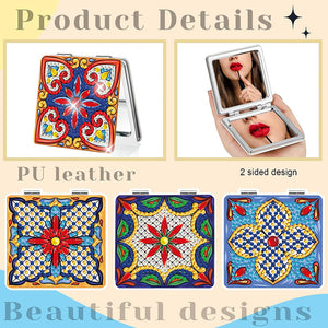 Double Sided Special Shape Diamond Painting Mirror Kit Gift for Women Girls (#3)