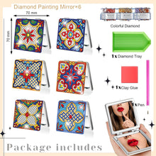 Load image into Gallery viewer, Double Sided Special Shape Diamond Painting Mirror Kit Gift for Women Girls (#3)
