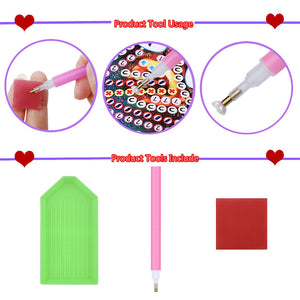 Double Sided Special Shape Diamond Painting Mirror Kit Gift for Women Girls (#3)