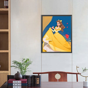 Princess Belle 40*50CM (canvas) Full Round Drill Diamond Painting