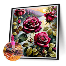 Load image into Gallery viewer, Roses By The Lake 30*30CM (canvas) Full Round Drill Diamond Painting
