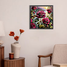 Load image into Gallery viewer, Roses By The Lake 30*30CM (canvas) Full Round Drill Diamond Painting
