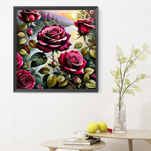 Load image into Gallery viewer, Roses By The Lake 30*30CM (canvas) Full Round Drill Diamond Painting
