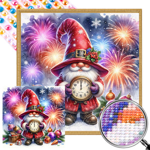 New Year'S Eve Goblin 40*40CM (canvas) Full AB Round Drill Diamond Painting