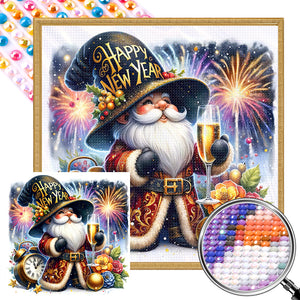 New Year'S Eve Goblin 40*40CM (canvas) Full AB Round Drill Diamond Painting