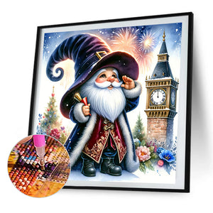 New Year'S Eve Goblin 40*40CM (canvas) Full AB Round Drill Diamond Painting