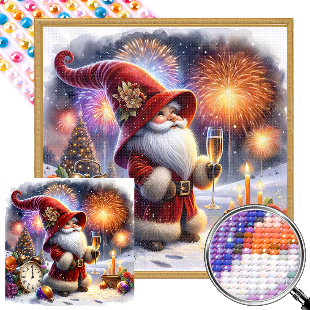 New Year'S Eve Goblin 40*40CM (canvas) Full AB Round Drill Diamond Painting