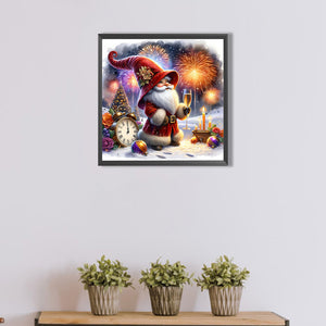 New Year'S Eve Goblin 40*40CM (canvas) Full AB Round Drill Diamond Painting