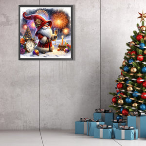 New Year'S Eve Goblin 40*40CM (canvas) Full AB Round Drill Diamond Painting