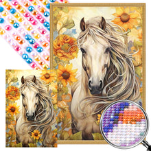 Load image into Gallery viewer, Sunflower Horse 40*60CM (canvas) Full AB Round Drill Diamond Painting
