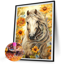 Load image into Gallery viewer, Sunflower Horse 40*60CM (canvas) Full AB Round Drill Diamond Painting
