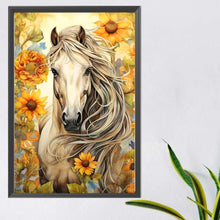 Load image into Gallery viewer, Sunflower Horse 40*60CM (canvas) Full AB Round Drill Diamond Painting
