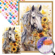 Load image into Gallery viewer, Sunflower Horse 40*60CM (canvas) Full AB Round Drill Diamond Painting
