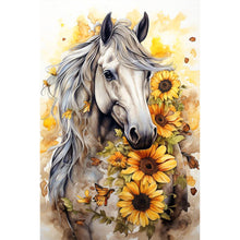 Load image into Gallery viewer, Sunflower Horse 40*60CM (canvas) Full AB Round Drill Diamond Painting
