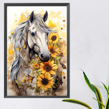 Load image into Gallery viewer, Sunflower Horse 40*60CM (canvas) Full AB Round Drill Diamond Painting
