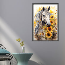 Load image into Gallery viewer, Sunflower Horse 40*60CM (canvas) Full AB Round Drill Diamond Painting
