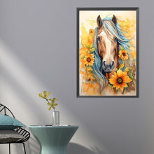 Load image into Gallery viewer, Sunflower Horse 40*60CM (canvas) Full AB Round Drill Diamond Painting
