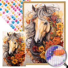 Load image into Gallery viewer, Sunflower Horse 40*60CM (canvas) Full AB Round Drill Diamond Painting
