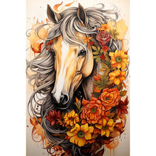 Load image into Gallery viewer, Sunflower Horse 40*60CM (canvas) Full AB Round Drill Diamond Painting
