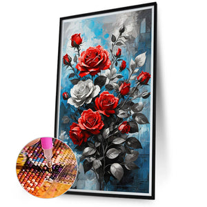 Roses 40*70CM (canvas) Full Round Drill Diamond Painting